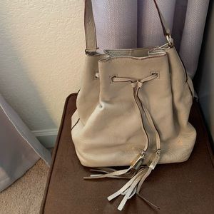 Beige Kate Spade Grey Street Cooper bucket purse